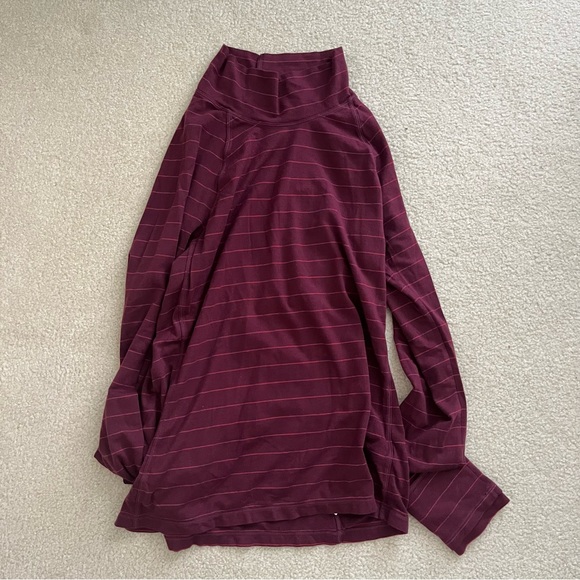 Red Striped Athleta Turtleneck - Picture 1 of 4